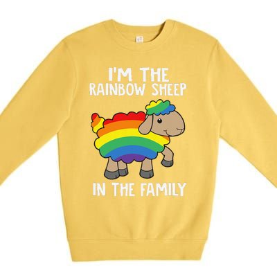 Im The Rainbow Sheeps In The Family Lgbtq Pride Premium Crewneck Sweatshirt