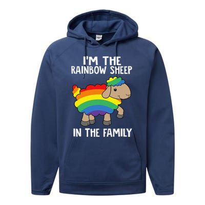 Im The Rainbow Sheeps In The Family Lgbtq Pride Performance Fleece Hoodie