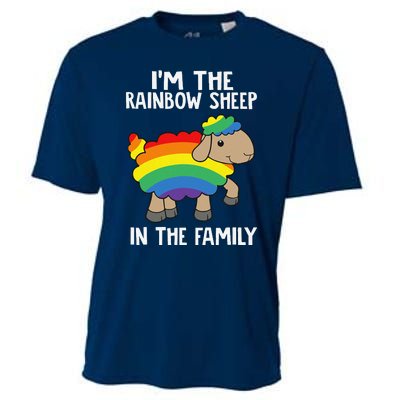 Im The Rainbow Sheeps In The Family Lgbtq Pride Cooling Performance Crew T-Shirt