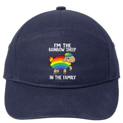 Im The Rainbow Sheeps In The Family Lgbtq Pride 7-Panel Snapback Hat
