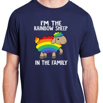 Im The Rainbow Sheeps In The Family Lgbtq Pride Adult ChromaSoft Performance T-Shirt