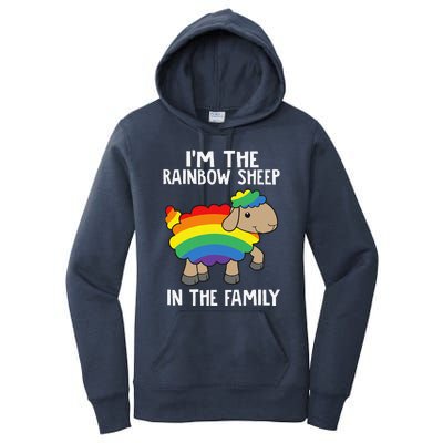 Im The Rainbow Sheeps In The Family Lgbtq Pride Women's Pullover Hoodie