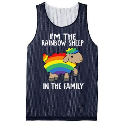 Im The Rainbow Sheeps In The Family Lgbtq Pride Mesh Reversible Basketball Jersey Tank