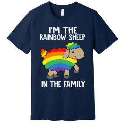 Im The Rainbow Sheeps In The Family Lgbtq Pride Premium T-Shirt