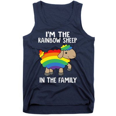 Im The Rainbow Sheeps In The Family Lgbtq Pride Tank Top