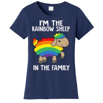 Im The Rainbow Sheeps In The Family Lgbtq Pride Women's T-Shirt