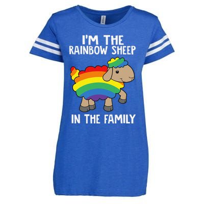 Im The Rainbow Sheeps In The Family Lgbtq Pride Enza Ladies Jersey Football T-Shirt