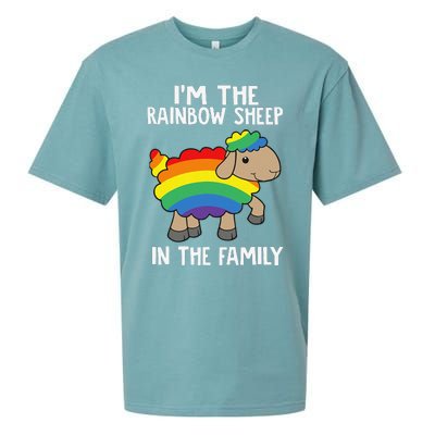 Im The Rainbow Sheeps In The Family Lgbtq Pride Sueded Cloud Jersey T-Shirt