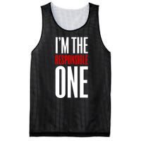 IM The Responsible One Sarcastic Saying Mesh Reversible Basketball Jersey Tank