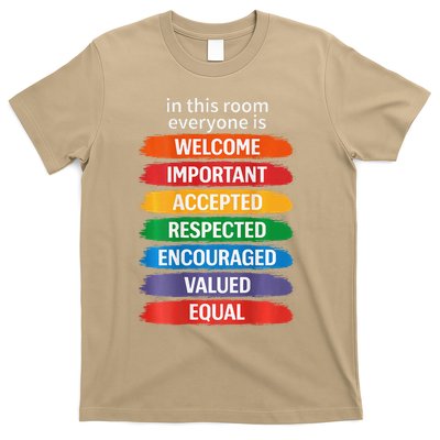 In This Room Everyone Is Welcome Important Accepted T-Shirt