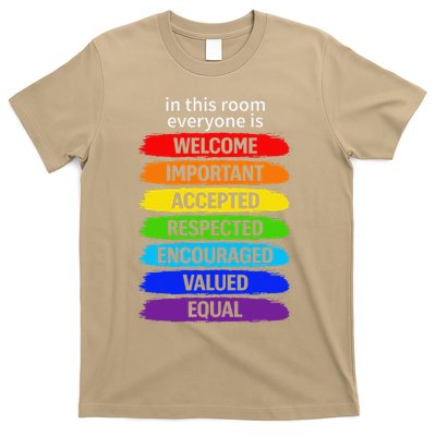 In This Room Everyone Is Welcome Important Accepted T-Shirt