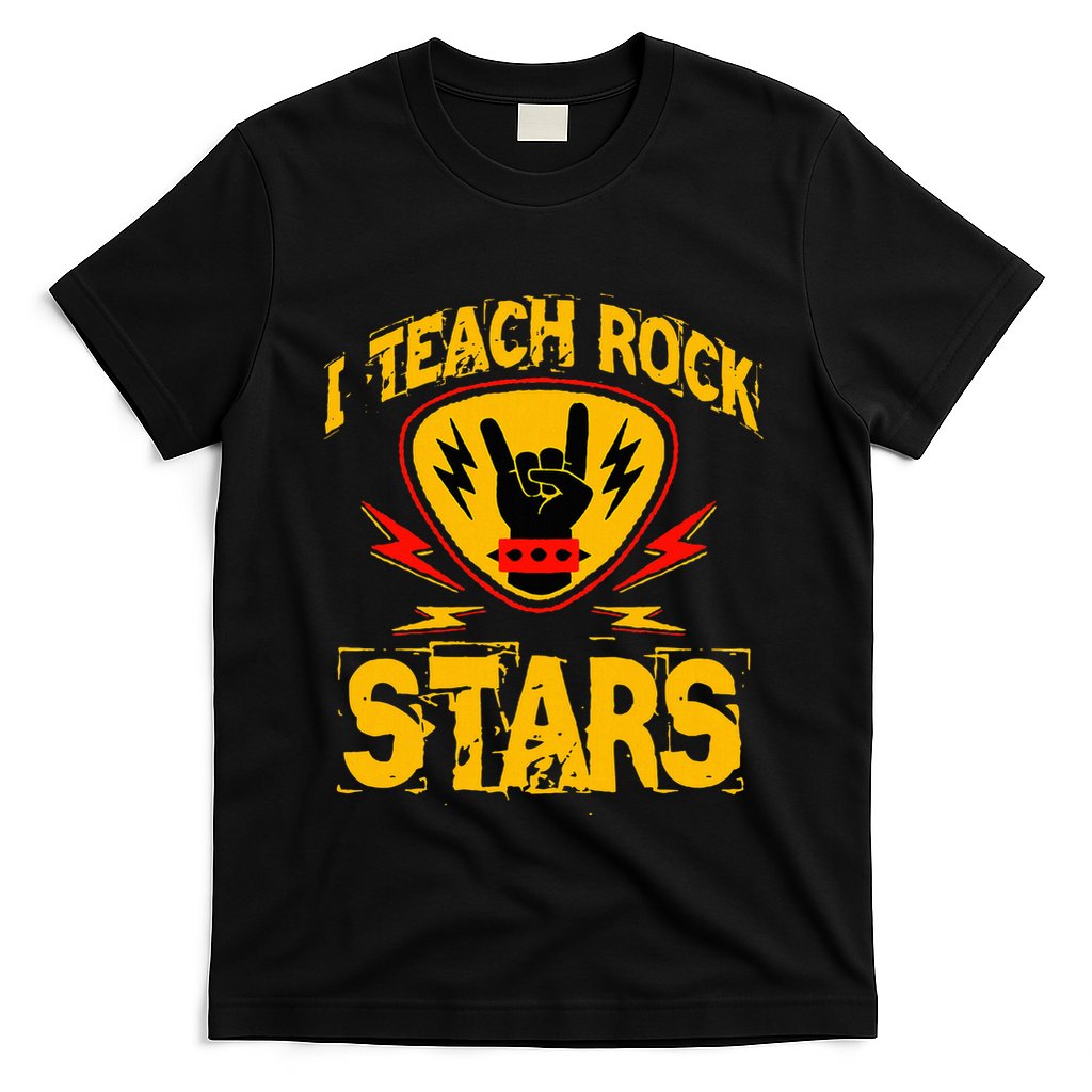 I Teach Rock Stars Music Teacher Rock On T-Shirt