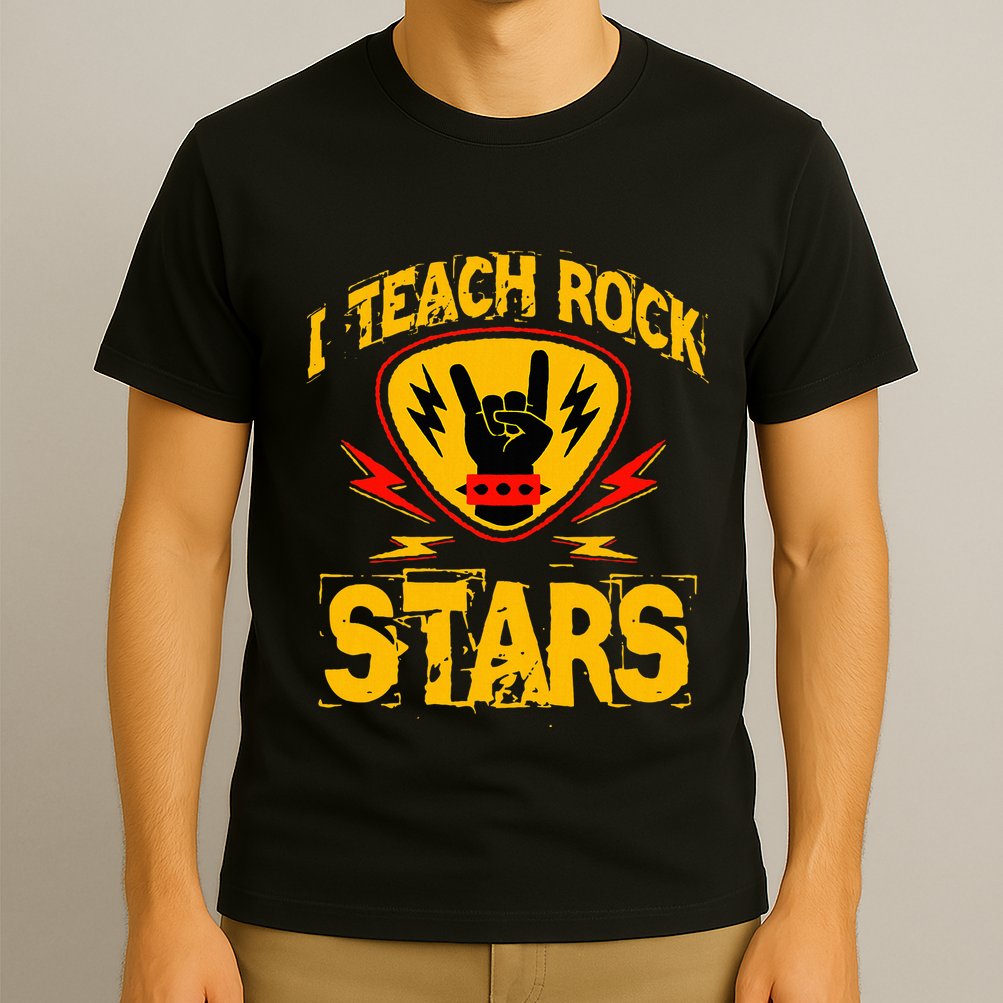 I Teach Rock Stars Music Teacher Rock On T-Shirt