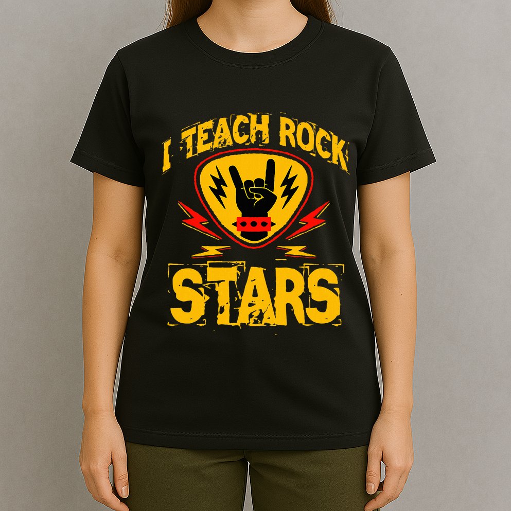 I Teach Rock Stars Music Teacher Rock On T-Shirt