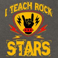 I Teach Rock Stars Music Teacher Rock On Cotton Canvas Backpack