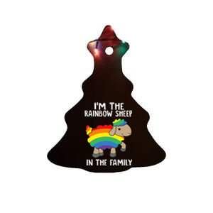 Im The Rainbow In The Family Lgbtq Pride Ceramic Tree Ornament