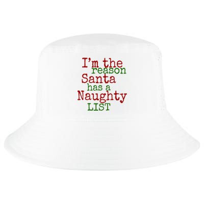 Im The Reason Santa Has A Naughty List Funny Holiday Cool Comfort Performance Bucket Hat