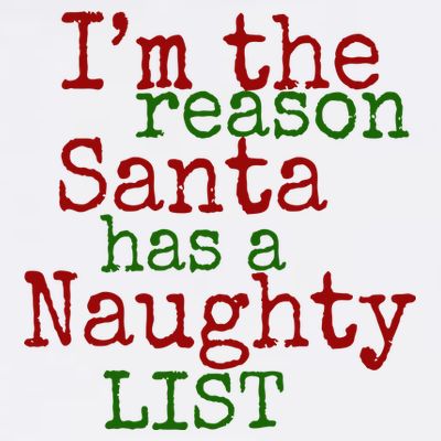 Im The Reason Santa Has A Naughty List Funny Holiday T-Shirt