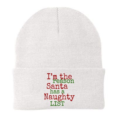 Im The Reason Santa Has A Naughty List Funny Holiday Beanie