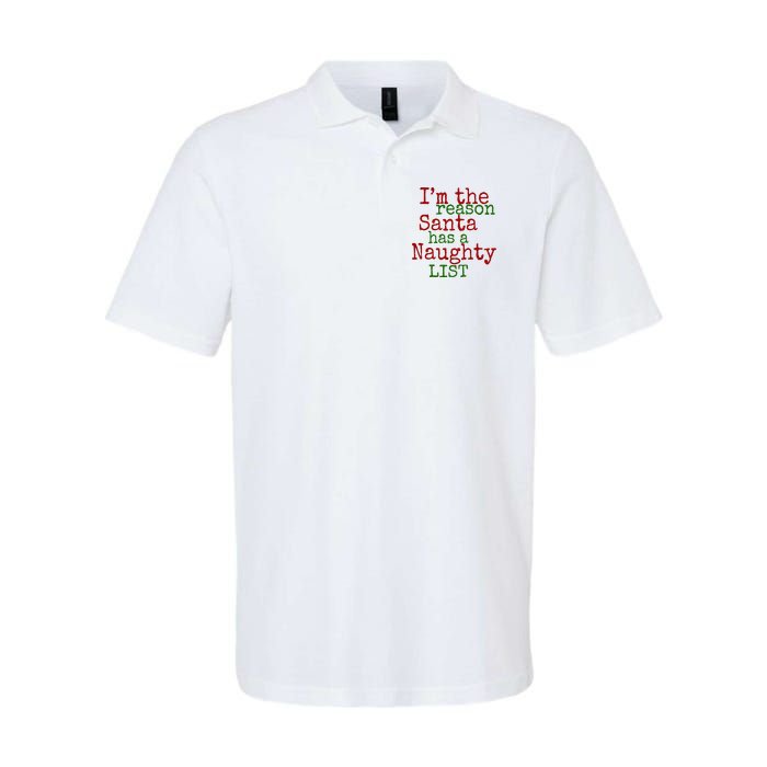 Im The Reason Santa Has A Naughty List Funny Holiday Polo