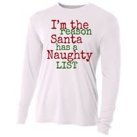 Im The Reason Santa Has A Naughty List Funny Holiday Cooling Performance Long Sleeve Crew