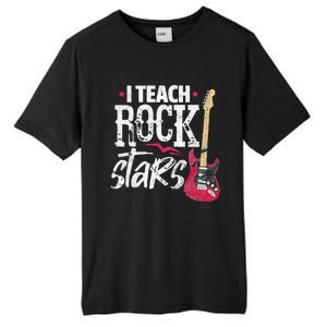 I Teach Rock Stars Funny Music Teacher Guitar Player Tall Fusion ChromaSoft Performance T-Shirt