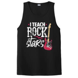 I Teach Rock Stars Funny Music Teacher Guitar Player PosiCharge Competitor Tank