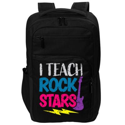 I Teach Rockstars Orchestra Music Teacher Back To School Impact Tech Backpack