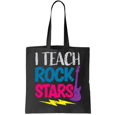 I Teach Rockstars Orchestra Music Teacher Back To School Tote Bag