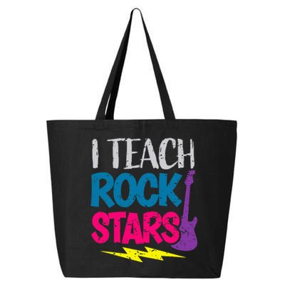 I Teach Rockstars Orchestra Music Teacher Back To School 25L Jumbo Tote