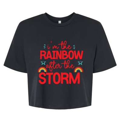 I'm The Rainbow After The Storm Bella+Canvas Jersey Crop Tee