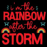 I'm The Rainbow After The Storm Drawstring Bag