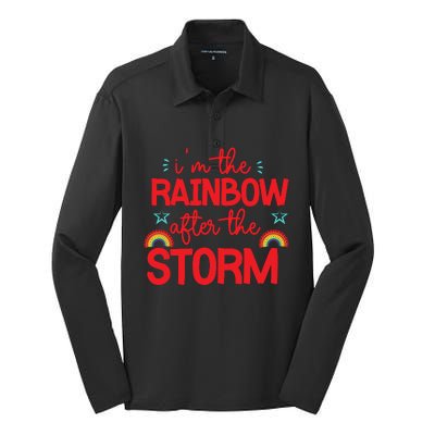 I'm The Rainbow After The Storm Silk Touch Performance Long Sleeve Polo