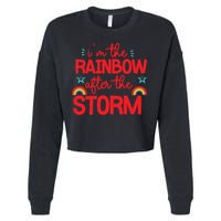 I'm The Rainbow After The Storm Cropped Pullover Crew