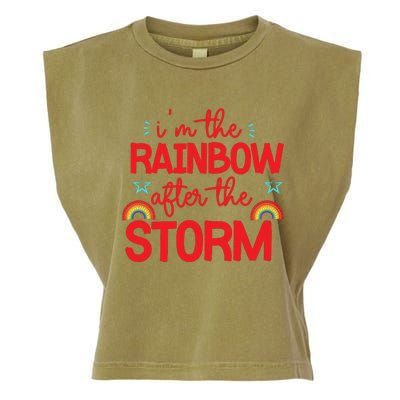 I'm The Rainbow After The Storm Garment-Dyed Women's Muscle Tee