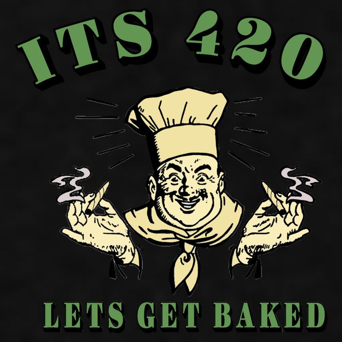 It's 420 Lets Get Baked Ladies PosiCharge Tri-Blend Wicking Tank