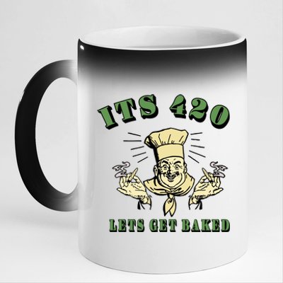 It's 420 Lets Get Baked 11oz Black Color Changing Mug