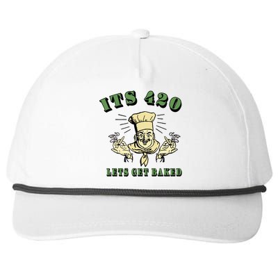 It's 420 Lets Get Baked Snapback Five-Panel Rope Hat