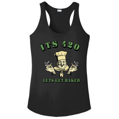 It's 420 Lets Get Baked Ladies PosiCharge Competitor Racerback Tank