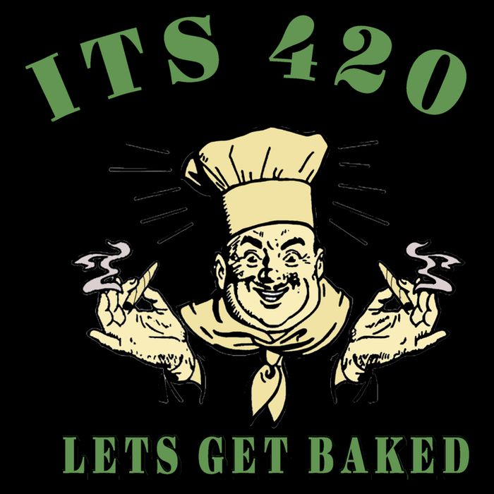 It's 420 Lets Get Baked Cropped Pullover Crew