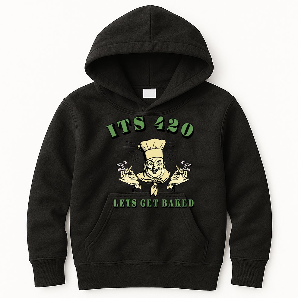 It's 420 Lets Get Baked Kids Hoodie