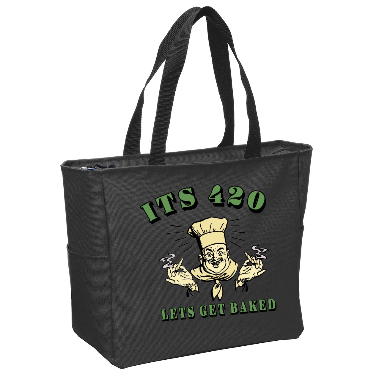 It's 420 Lets Get Baked Zip Tote Bag