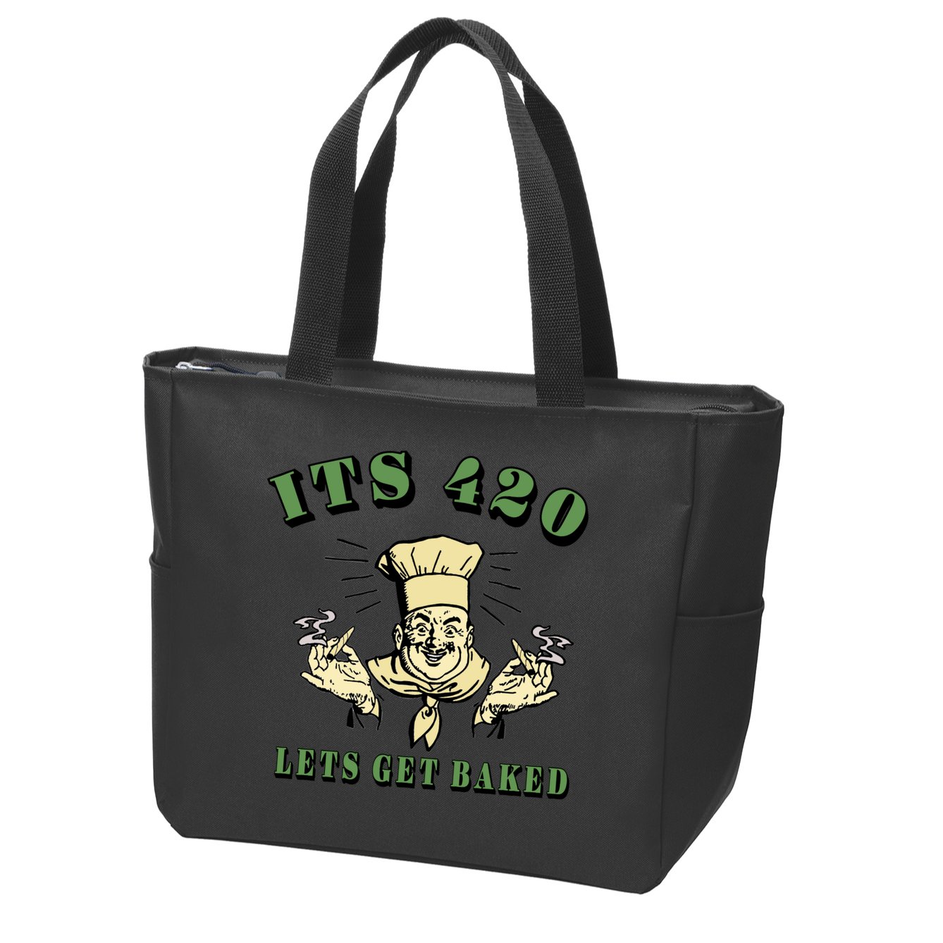 It's 420 Lets Get Baked Zip Tote Bag