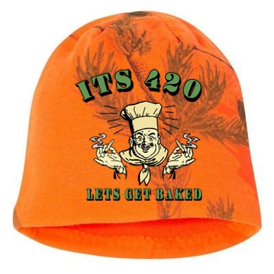 It's 420 Lets Get Baked Kati - Camo Knit Beanie