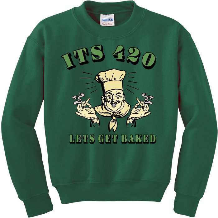 It's 420 Lets Get Baked Kids Sweatshirt