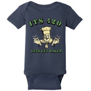 It's 420 Lets Get Baked Baby Bodysuit