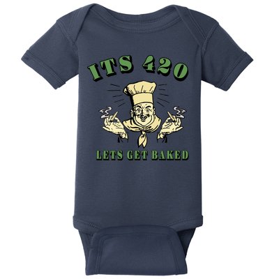 It's 420 Lets Get Baked Baby Bodysuit