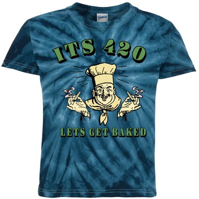 It's 420 Lets Get Baked Kids Tie-Dye T-Shirt