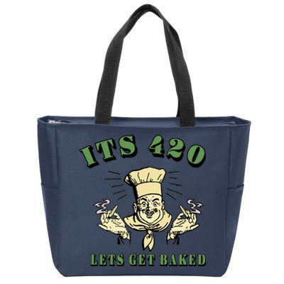 It's 420 Lets Get Baked Zip Tote Bag