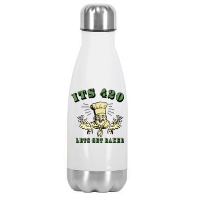 It's 420 Lets Get Baked Stainless Steel Insulated Water Bottle